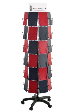 Card Display Stand, Floor Spinner (6"x6" - 48 Pockets)