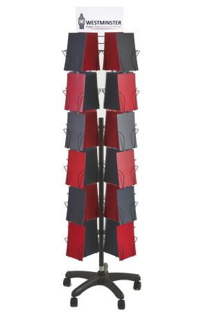 Card Display Stand, Floor Spinner (6"x6" - 72 Pockets)