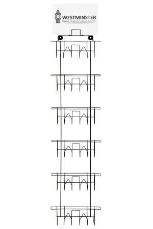 Card Wall Display (Slim - 6 Adjustable Pockets)