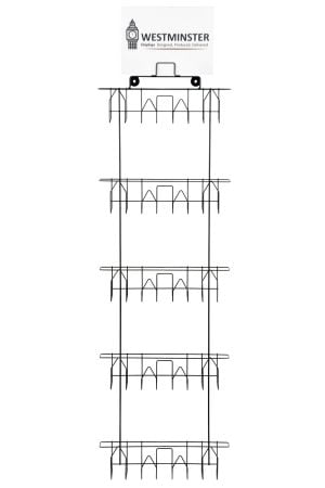 Card Wall Mounted Display (5 Adjustable Pockets)