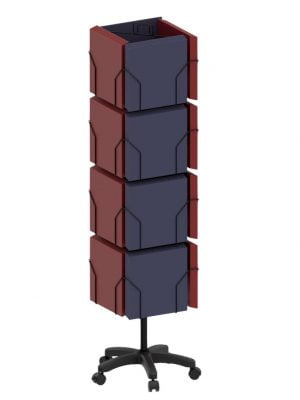 16 Pocket Calendar Floor Spinner Display Stand