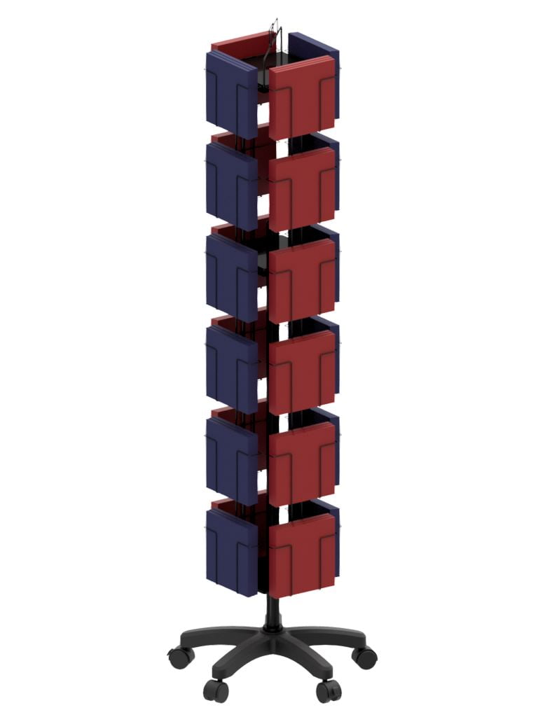 4 Sided Flat Pack Floor Spinner 6x8 7x7 Display Stand