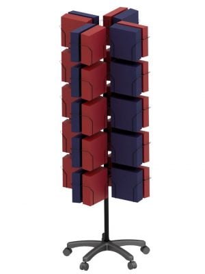 48 Pocket 8 Sided 9x9 Floor Spinner Display Stand