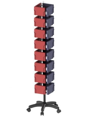 32 Pocket 4 Sided Floor Spinner Display Stand