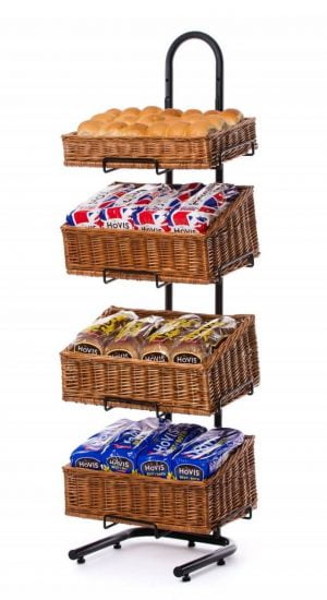 Wicker display stands