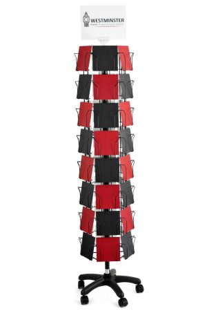 48 pocket 6 sided 6x6 card floor stand