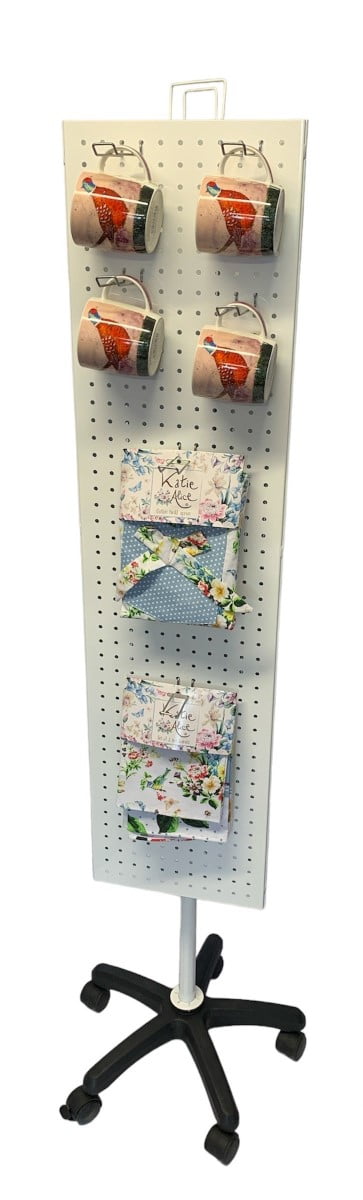 3 sided perforated display stands